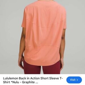 lululemon athletica Coral Short Sleeve Tee